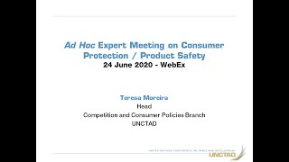 Webinar: Consumer Protection and Product Safety (24 June 2020)