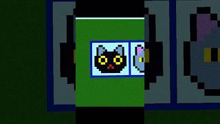 🐱 I BUILT A CAT IN MINECRAFT 😱 #shorts #gaming #minecraft