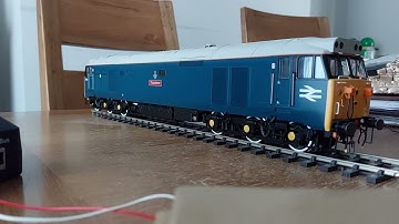 Dcc sound test of Heljan o gauge class 50