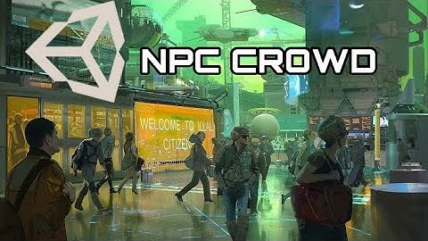 Unity NPC crowd AI test 1