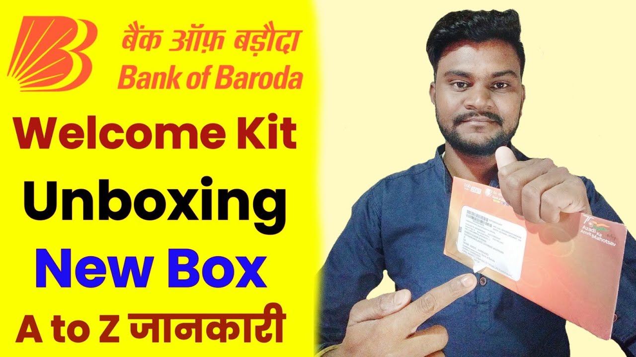 Bank Of Baroda Welcome Kit Unboxing Bank Of Baroda Debit Card Bank 