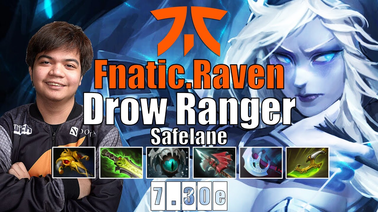 Drow Ranger Safelane | Fnatic.Raven | CRAZY PHYSICAL DAMAGE BROKEN ...