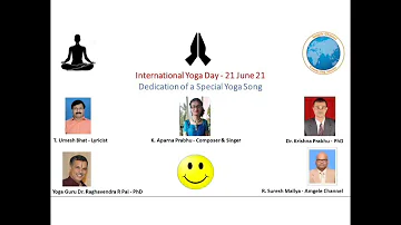 Konkani song dedicated for International Yoga Day.Lyrics-T.Umesh Bhat,Composer& Singer-AparnaPrabhu.