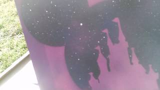 Disney castle galaxy spraypaint
