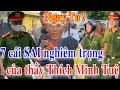 Tin mi bt ng ln ting 7 ci sai ca thy thch minh tu  xin cu nguyn