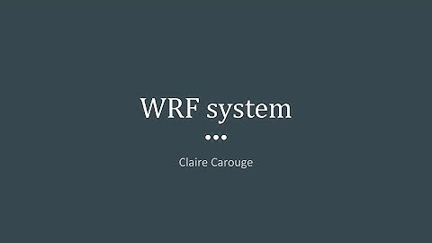 WRF system