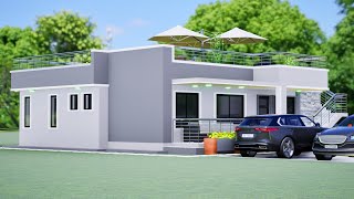 3 BEDROOM FLAT ROOF DESIGN #foryou