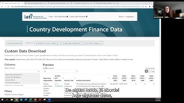 IATI Country Development Finance Data Tool Demonstration PT