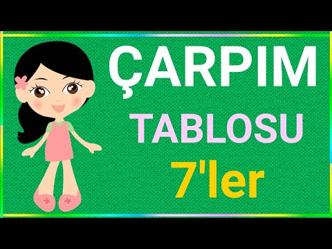 Çarpım Tablosu | 7'ler | Kolay Ezberleme