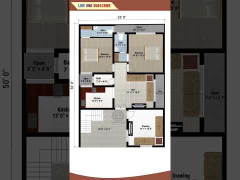 35'x50' 2BHK Modern
