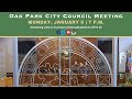 1/6/2025 Oak Park Regular City Council Meeting (LIVE)