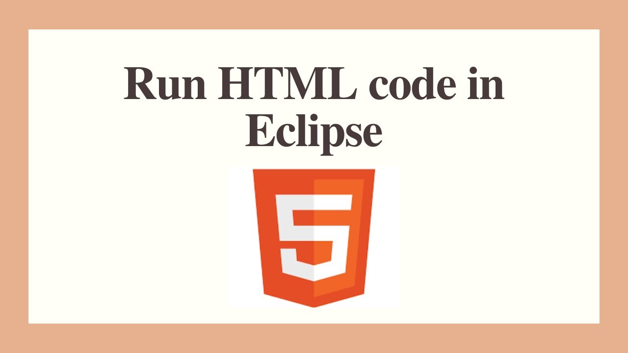 How To Create HTML File In Eclipse Run Html Code In Eclipse YouTube