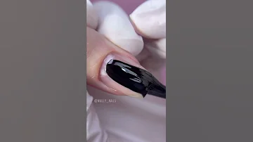 Чёрный гель лак | чёрный маникюр #shorts #nails #nailart