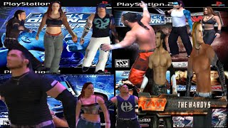 The Hardy Boyz & Team Xtreme - All Entrances in WWE PS2 Games! (With Mod)