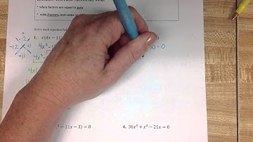 MAT 055 6.4/6.6 polynomial equations part 1