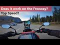 Honda CRF300L Rally Cruising at 80 mph on the Freeway in Montana (Top Speed)