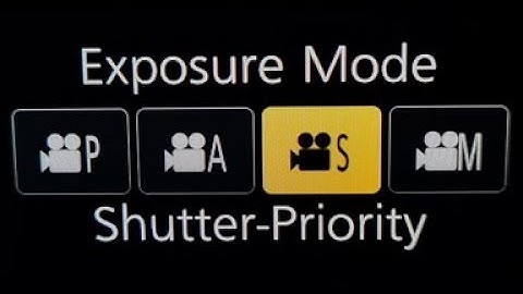 How to use Shutter Priority (S) for Video recording (Panasonic FZ82, S-Mode is only for Photo!)