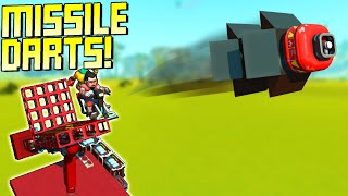 Launching Missiles at Giant Targets Challenge! - Scrap Mechanic Multiplayer Monday