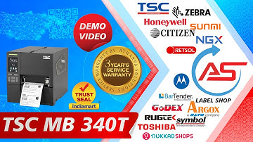 TSC MB 340T  PRINTER DEMO VIDEO  CONTACT ATHARVA SOLUTIONS FOR INFINITE BARCODING SOLUTION