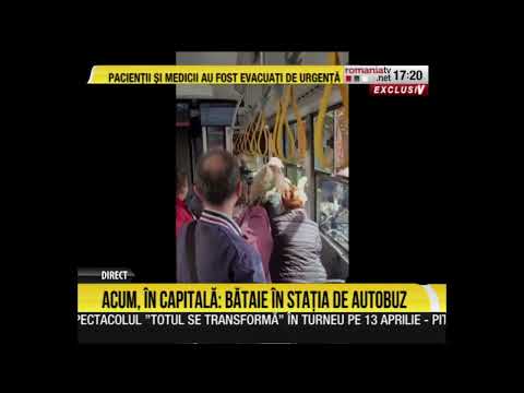 Bătaie în stație de autobuz, în Capitală