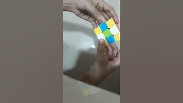 How to make chessboard pattern on rubix cube