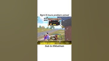 I Solved the 6 Hour Problem of BGMI