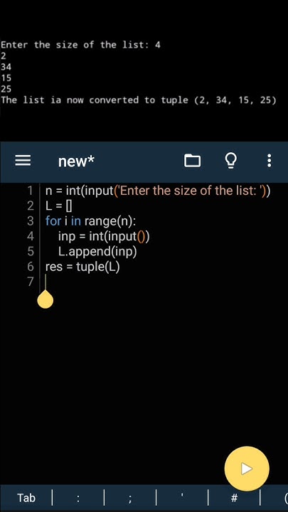 Day - 41: Python program to convert list to tuple data type - YouTube