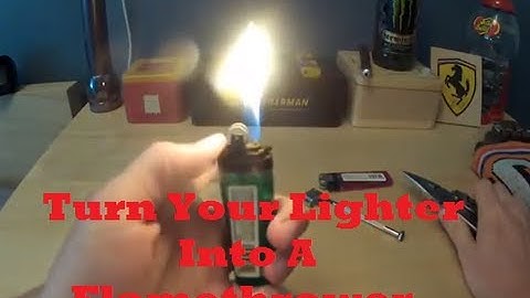 How To: Turn Your Lighter Into A Flamethrower