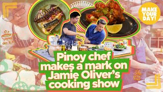 Celebrity Pinoy chef makes a mark on Jamie Oliver’s cooking show | Make Your Day Profile