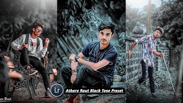 Atharv Raut Dark Black Tone Lightroom Mobile Tutorial | Atharv Raut Lightroom Presets | SK EDITZ