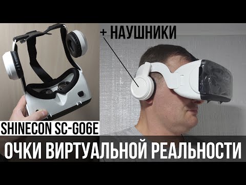 Virtual reality-briller Shinecon SC-G06E med hovedtelefoner