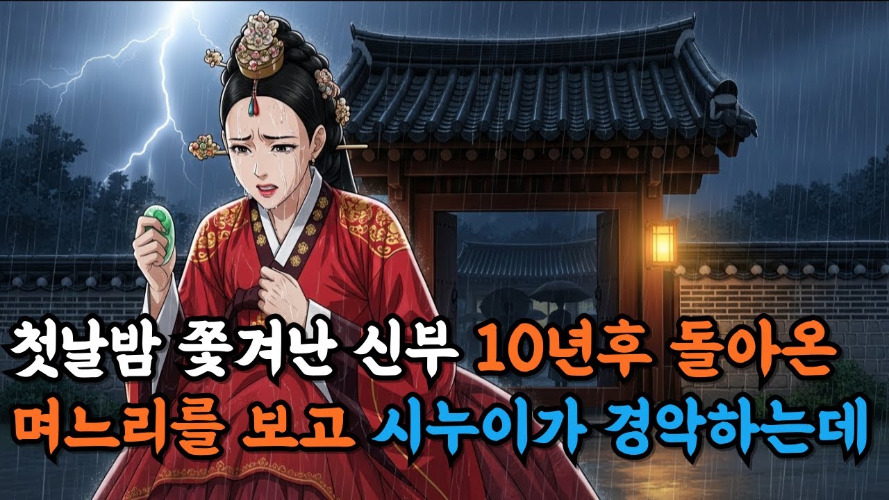 신혼 첫날밤  빗속에 쫓겨난 신부, 10년 후 돌아온 며느리에 시누이가 소스라치게 놀라는... |야담. 민담. 옛날이야기. 설화. 전설. 오디오
