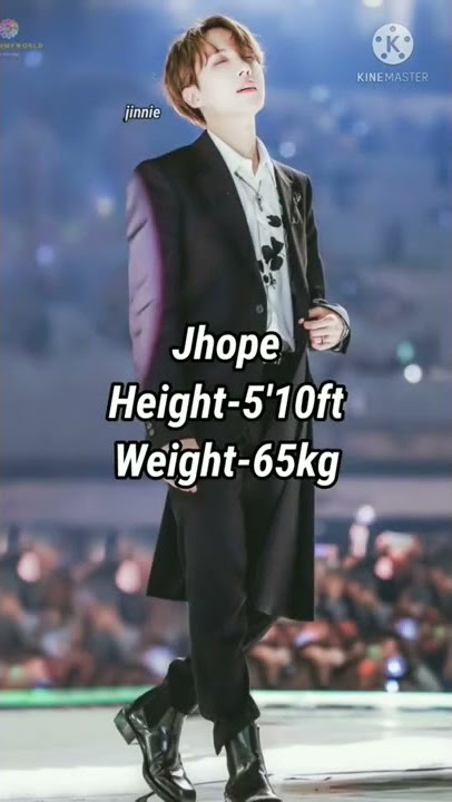 BTS members height and weight 💜#kpop#bts#rm#suga#jin#jhope#jimin#v#jungkook#shorts
