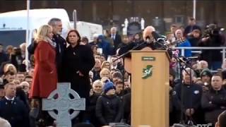 Video thumbnail of "Christy Moore sings at burial of Martin McGuinness"