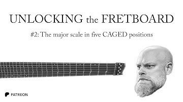 Unlocking the Fretboard #2: The Major Scale in Five CAGED Positions