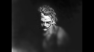 Portrait of Heath Ledger-How to Draw JOKER-Painting/ Drawing Joker-Time lapse video