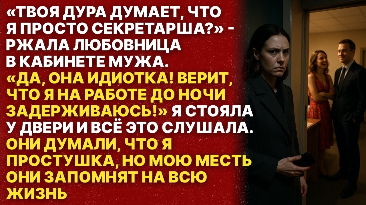 Я услышала как мой муж и его любовница смеялись с меня! Но то как я их проучила