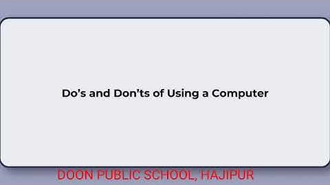 Manners in the Computer Lab