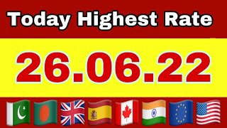 Today’s Highest Rate |26-06-2022| UK Pound Rate Around the world | H&H | GBP USD INR | Ria |GBP USD by H&H Official 236 views 1 year ago 1 minute, 32 seconds