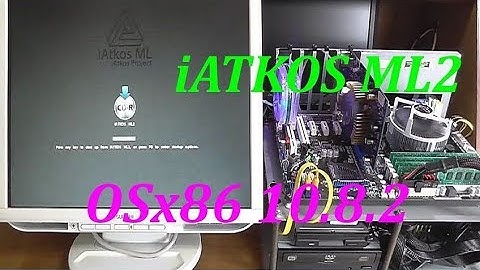 Installation of "OS X 10.8.2" is completed with iATKOS ML2.