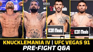 Bkfc Knucklemania 4 & Ufc Vegas 91 Live People's Pre-Fight Show | Mma Fighting