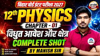 Physics Class 12 Chapter 1 in Hindi One Shot | Electric Charges And Fields | 12th Physics Chapter 1