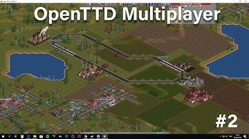 OpenTTD Multiplayer Sibling Fight! - Part 2 - Brother running away with it