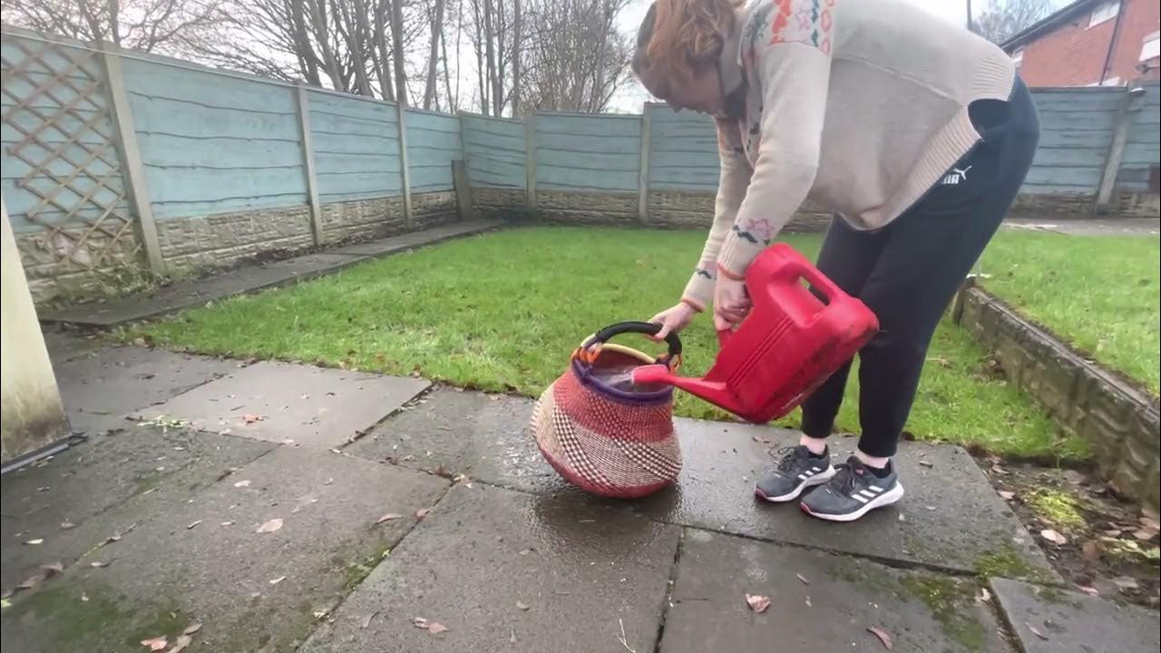 How to Reshape your Bolga Basket YouTube