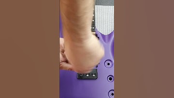 Thumbnail of Installing the Hipshot Hard Tail Bridge in a custom-built guitar. #customguitar #guitar #hipshot
