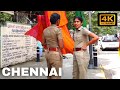 4K CHENNAI Walking And Tuktuk Towards Ranganathan Street From Nandanam | She' Walkin in Tamil Nadu