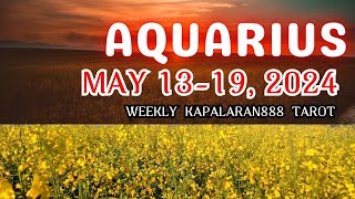 GOOD NEWS NA DAPAT ICELEBRATE! ♒️ AQUARIUS MAY 13-19, 2024 WEEKLY TAGALOG TAROT #KAPALARAN888