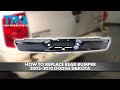 How to Replace Rear Bumper 2005-2010 Dodge Dakota