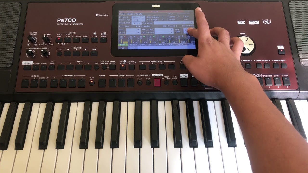 Adaptar un ritmo externo a tu teclado (avanzado) |Demostración| Korg pa700