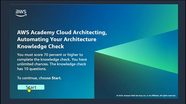 AWS Academy Cloud Architecting Module 11 Knowledge Check – Automating Your Architecture